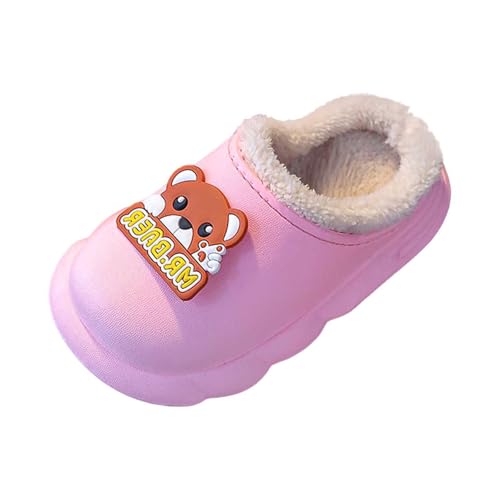 Hausschuhe Damen/Kinder Winter Hausschuhe für Mädchen, warm, Winterschuhe, weich, bequem, für drinnen und draußen, gefüttert, Cartoon-Design, leicht, für Kleinkinder Warm Weich (Red, 33.5 Big Kids) Hausschuhe Damen/Kinder Winter Hausschuhe für Mädchen, warm, Winterschuhe, weich, bequem, für drinnen und draußen, gefüttert, Cartoon-Design, leicht, für Kleinkinder Warm Weich (Red, 33.5 Big Kids) von Generisch