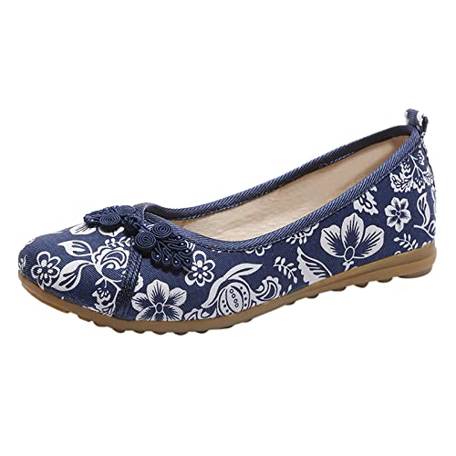 Hausschuhe Damen Barfußschuhe Flache Schuhe Für Damen Strick Gesundheitsschuhe Wanderschuhe Sommerschuhe Orthopädische Schuhe Freizeitschuhe Atmungsaktiv Weite H Bequeme Leichte von Generisch