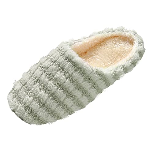 Hausschuhe Damen Filz Feste Sohle Winter Hausschuhe-Damen Warm Winterhausschuhe Flauschige Baumwollschuhe Comfy Plüschhausschuhe Flauschig Pantoffeln Rutschfest Kuschelhausschuhe Thermo Filzpantoffeln von Generisch