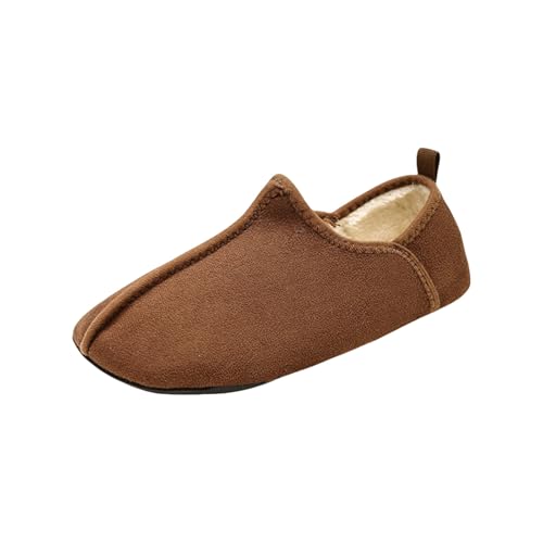 Hausschuhe Damen Filz Hausschuhe Damen Herren Plüsch Geschlossen Leicht Flauschige Filz Mit Flexiblen Obermaterial Hausschlappen Elegant Freizeit Frottee von Generisch