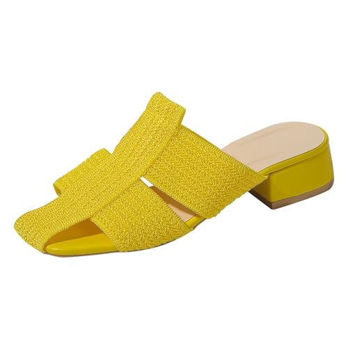 Hausschuhe Damen Flach Pantoletten mit Blockabsatz Sommer Offener Sandaletten Geschlossen Hohl Damen Sandalen Mit Weiche Fußbett Elegant Plateau Slipper Leichte Bequeme Kleid Sandals Hausschuhe Damen Flach Pantoletten mit Blockabsatz Sommer Offener Sandaletten Geschlossen Hohl Damen Sandalen Mit Weiche Fußbett Elegant Plateau Slipper Leichte Bequeme Kleid Sandals von Generisch