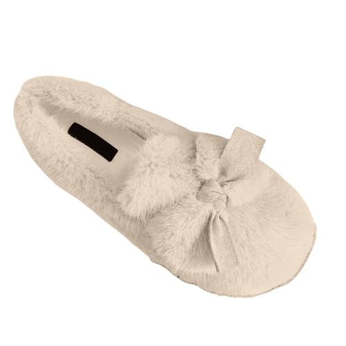 Hausschuhe Damen Geschlossen Filz Hausschuhe Damen Herren Plüsch Geschlossen Leicht Flauschige Filz Mit Flexiblen Obermaterial Hauslatschen Casual Weichen Weichen Plüsch von Generisch