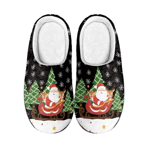Hausschuhe Damen Geschlossen Hausschuhe Damen Herren Plüsch Geschlossen Leicht Flauschige Filz Mit Flexiblen Obermaterial Pantoffeln Casual Weichen Weichen Filz von Generisch