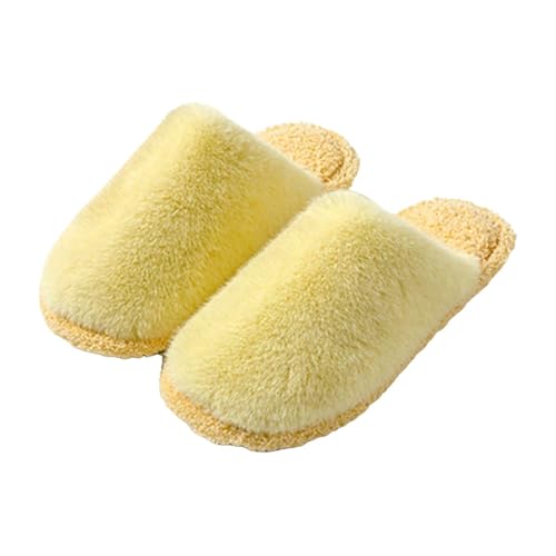 Hausschuhe Damen Geschlossen Plüsch - Damen Pantoffeln Winter Schlappen Warme Outdoor-Schuhe Casual Hausschlappen Leicht Outdoorschuhe Herbst Freizeitschuhe Draußen Pantoletten Winter Bettschuhe von Generisch