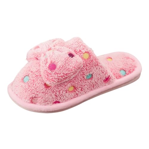 Hausschuhe Damen Geschlossen Winter Flauschig Filzpantoffeln Damen rutschfest Weiche Plüsch Home Slippers Warm Kuschel Hausschuhe Unisex Gästehausschuhe Leichte Breite Füße Hausschlappen von Generisch