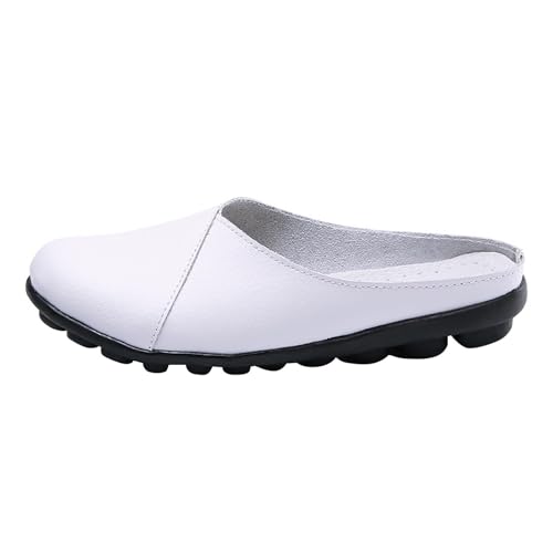 Hausschuhe Damen Herren Clogs Leder Slip On Pantoffeln Lässige Halbschuhe Sommer Outdoor Walkingschuhe Atmungsaktiv Bequeme rutschfest Schlupfschuhe Leicht Barfussschuhe Flache Sommerschuhe Hausschuhe Damen Herren Clogs Leder Slip On Pantoffeln Lässige Halbschuhe Sommer Outdoor Walkingschuhe Atmungsaktiv Bequeme rutschfest Schlupfschuhe Leicht Barfussschuhe Flache Sommerschuhe von Generisch