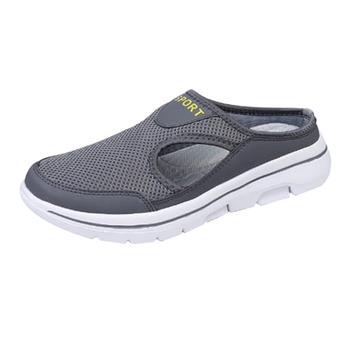 Hausschuhe Damen Herren Sommer Mesh Atmungsaktive Clogs Oversized Bequeme Pantoletten Mules Weiche Sohle Hallenschuhe Outdoorschuhe rutschfest Freizeit Gartenschuhe Leicht Walkingschuhe von Generisch