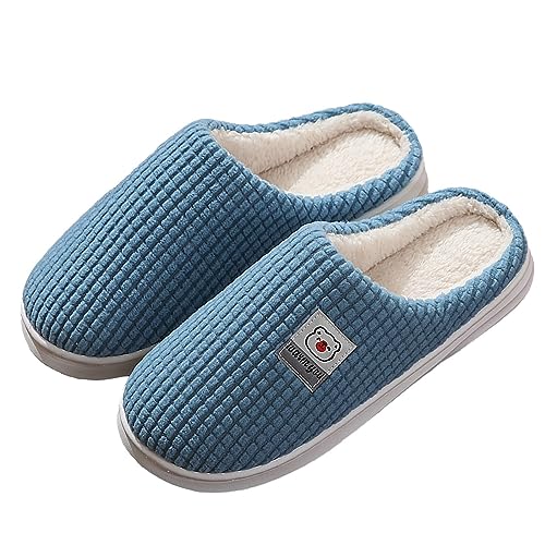 Hausschuhe Damen Herren Unisex Winter Plüsch Pantoffeln rutschfeste Warm Hausschlappen Filzpantoffeln Frauen Bequeme Slippers von Generisch