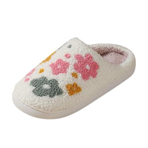 Hausschuhe Damen Herren Winter Bequeme Warme Erdbeere Pantoffeln Katzen Slipper Hauspantoffeln Gästehausschuhe Unisex Hüttenschuhe rutschfest drinnen und draußen D 39 von Generisch