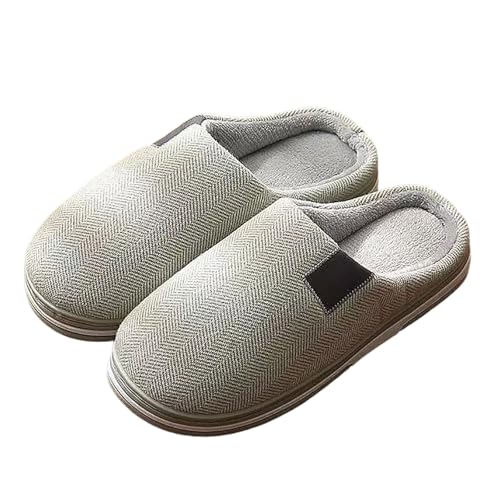 Hausschuhe Damen Herren Winter Gefüttert Schuhe Winterliche Kuschelig Warme Plüschschuhe Filzhausschuhe Filzpantoffeln Bequeme Flauschige Slippers Winterschuhe Für Innen Außen von Generisch