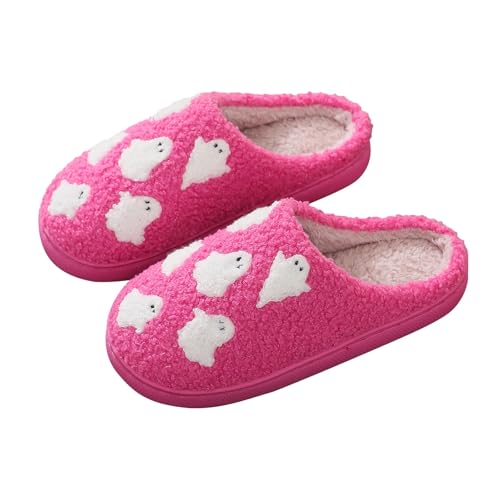 Hausschuhe Damen Herren Winter Plüsch Pantoffeln rutschfeste Pantoletten Warm Hausschlappen Filzpantoffeln Filzhausschuhe Frauen Clogs Slipper Damenschuhe Für Innen Außen von Generisch