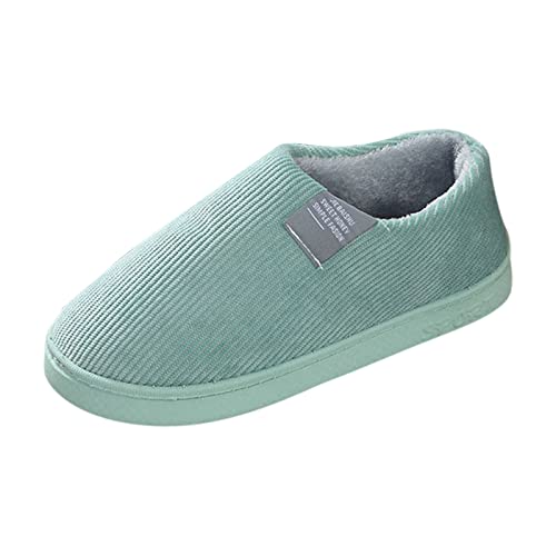 Hausschuhe Damen Herren Winter Warme Waschbar Orthopädische Pantoffeln Bequeme Breite Füße Hallenschuhe Slip on Filzpantoffeln Rutschfeste Slippers mit Warmem Plüschfutter hauspuschen damen Gelb 36 von Generisch