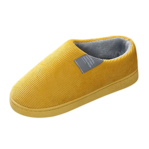 Hausschuhe Damen Herren Winter Waschbar Orthopädische Pantoffeln Bequeme Breite Hallenschuhe Slip on Filzpantoffeln Rutschfeste Slippers Warmem Plüschfutter hausschuhe winter pantoffeln Kaffee 39 von Generisch