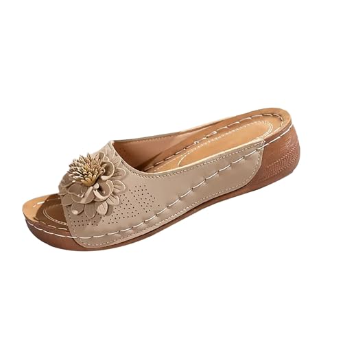 Hausschuhe Damen Keil Pantoletten Fischmaul Peep Toe Keilpantoffeln Offener Zeh Plateau Strandlatschen Dicke Sohle Schlupfsandalen Lässige Sommerschuhe Rutschfest Keilabsatz Schlappen mit Blumen Hausschuhe Damen Keil Pantoletten Fischmaul Peep Toe Keilpantoffeln Offener Zeh Plateau Strandlatschen Dicke Sohle Schlupfsandalen Lässige Sommerschuhe Rutschfest Keilabsatz Schlappen mit Blumen von Generisch