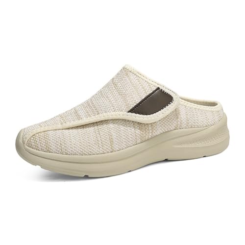 Hausschuhe Damen Ohne Futter Anti Rutsch Plüsch Pantoffeln Bequem Mit Klettverschluss Wärmeschuhe Slip-On Gästehausschuhe Für Drinnen Und Draußen Herbst/Winter von Generisch