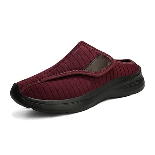Hausschuhe Damen Ohne Futter Anti Rutsch Plüsch Pantoffeln Bequem Mit Klettverschluss Wärmeschuhe Slip-On Gästehausschuhe Für Drinnen Und Draußen Herbst/Winter von Generisch