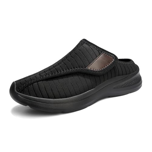 Hausschuhe Damen Ohne Futter Anti Rutsch Plüsch Pantoffeln Bequem Mit Klettverschluss Wärmeschuhe Slip-On Gästehausschuhe Für Drinnen Und Draußen Herbst/Winter von Generisch