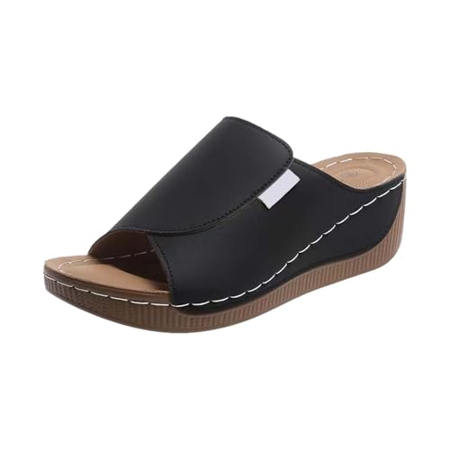 Hausschuhe Damen Pantoffeln Sommer, Sandalen Damen Sommer Bequem Dicke Sohle Abriebfest Hausschuhe Orthopädische Casual Einriemige Sandalen Comfortfüße Slip-On Peeptoe Sandalette Schöne Slides Hausschuhe Damen Pantoffeln Sommer, Sandalen Damen Sommer Bequem Dicke Sohle Abriebfest Hausschuhe Orthopädische Casual Einriemige Sandalen Comfortfüße Slip-On Peeptoe Sandalette Schöne Slides von Generisch