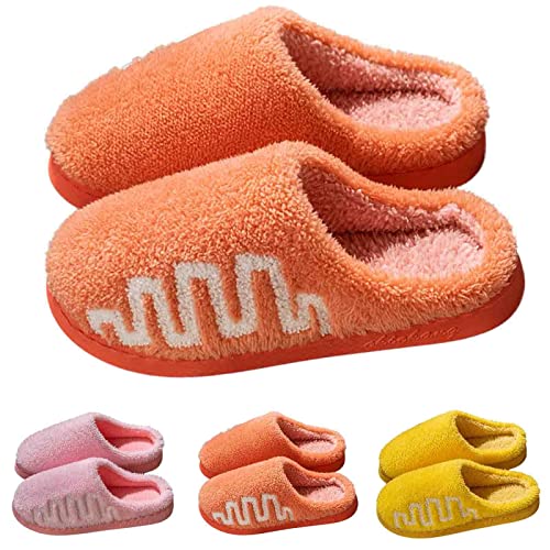 Hausschuhe Damen Pantoletten Für Winter Hausschuhe Damen Warm Gefüttert Winterhausschuhe Thermo Filzpantoffeln Kuschelhausschuhe Vorne Geschlossen Baumwollschuhe Breite Füße Filzhausschuhe Bequeme von Generisch