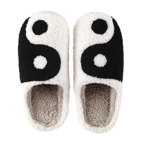 Hausschuhe Damen Pantoletten Winter Rutschfeste Flache Slippers Bequem Weiche With Memory Foam Wärmeschuhe Casual Gästehausschuhe Indoor Outdoor Herbst/Winter von Generisch