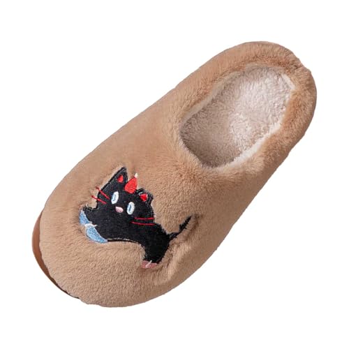Hausschuhe Damen Plüschtier Rutschfeste Plüsch Pantoffeln Bequem Weiche With Memory Foam Wärmeschuhe Slip-On Gästehausschuhe Herbst/Winter Drinnen Und Draußen von Generisch