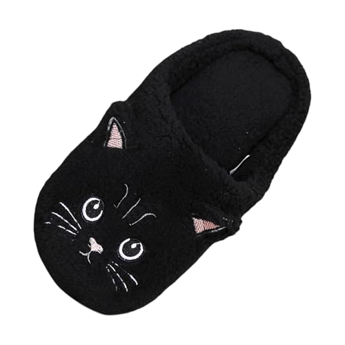 Hausschuhe Damen Winter Flache Plüsch Pantoffeln rutschfeste Unisex Warm Hausschlappen Filzpantoffeln Filzhausschuhe Frauen Clogs Slipper Wohnschuhe Für Drinnen Und Draußen von Generisch