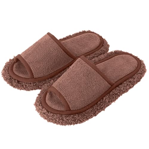 Hausschuhe Damen Winter Herren Frauen Rutschfeste Memory-Schaum Slippers Lässige Alltagshausschuhe Weiche Leichte Pantoffeln Glatte Böden von Generisch
