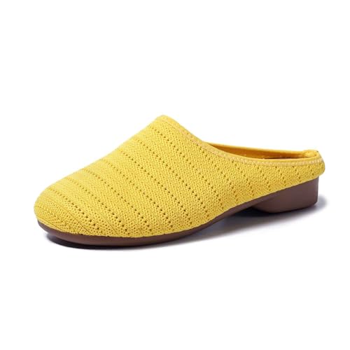 Hausschuhe Damen Winter Plüsch Pantoffeln Unisex Rutschfeste Fellfutter Scuff Offen Bequem Warme Slipper Gemeinsame Nutzung Unisex-Design von Generisch