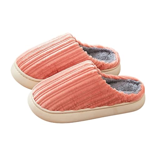 Hausschuhe Damen Winter Plüsch Pantoffeln rutschfeste Pantoletten Warm Hausschlappen Filzpantoffeln Filzhausschuhe Frauen Clogs Slipper Wohnschuhe Für Winter Halloween Weihnachten von Generisch