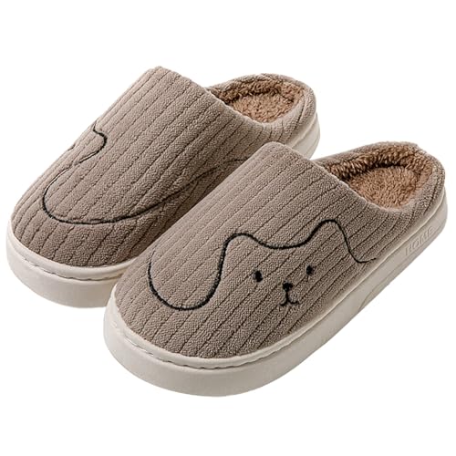 Hausschuhe Damen Winter Slippers Plüsch Pantoffeln Dicker Sohle Slippers Teenager Mädchen Kuschel Warme Schuhe Weicher Bequeme Hauspantoffeln Plüschhausschuh Winterpantoffeln Pantoffel Schlappen von Generisch