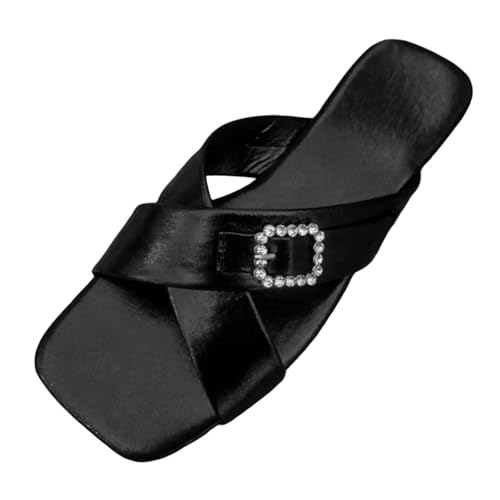 Hausschuhe Damen rutschfeste Pantoletten Badeschuhe Sommer Leicht Zehentrenner Indoor/Outdoor Badelatschen Original rutschfest Flip Flops von Generisch