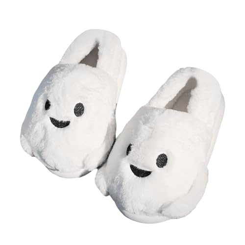 Hausschuhe Herren Damen Unisex Nicht Rutsch Slippers Weite Flauschige With Memory Foam Filzpantoffeln Leise Gästehausschuhe Im Herbst Und Winter Innen & Außen von Generisch