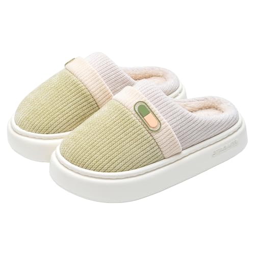 Hausschuhe Herren Filz Mit Gummisohle,Hausschuhe Herren Home Filzpantoffeln Fashion Slippers Leicht Pantoffeln Warme Gästehausschuhe Zweifarbige Schlapfen Weich Bequem Hauspantoffeln Weichen Sohlen von Generisch