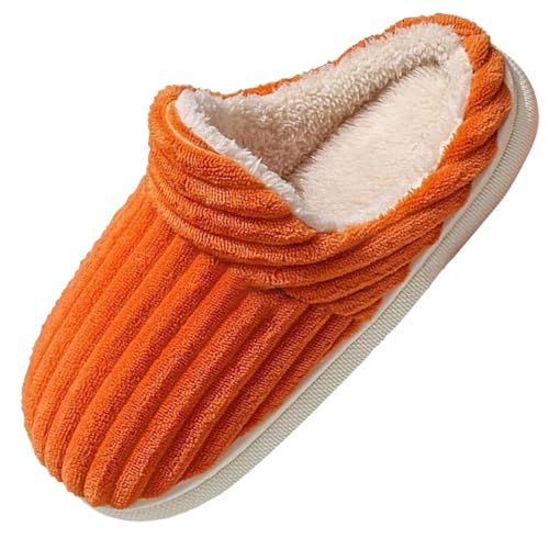 Hausschuhe Herren Geschlossen Grau Filzpantoffeln Herren Mit Filzsohle Breit Plüschhausschuhe Flauschige Baumwollschuhe Kuschelig Winterhausschuhe Hinten Offen Filzschuhe Breit Hausschlappen Leichte von Generisch