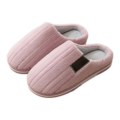 Hausschuhe Herren Geschlossen Grau Hausschuhe-Herren Warm Filz Filzhausschuhe Warm Gefüttert Baumwollschuhe Kuschelig Hauspantoffeln Thermo Kuschelhausschuhe Weich Hausschlappen Leichte Pantolette von Generisch