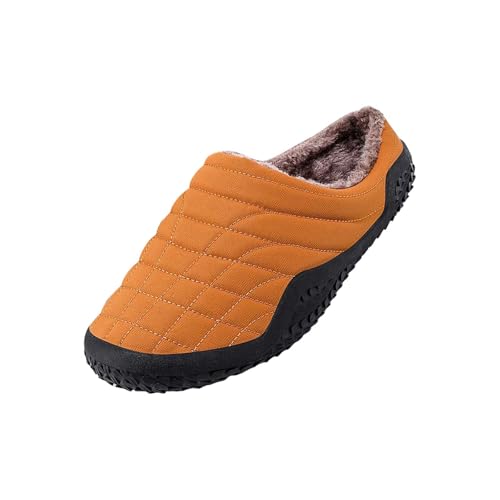 Hausschuhe Herren Geschlossen - Herren Hausschuhe Winter Warme Slippers Rutschfest Pantoletten Schlappen Bequem Hauspantoffeln Hausschlappen Einfarbige Freizeitschuhe Haushaltsschuhe von Generisch