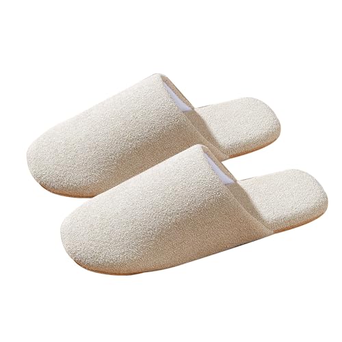 Hausschuhe Herren Geschlossen Leicht Herren Hausschuhes Stoff Winterschuhe Warme Hauspantoffeln Casual Filzpantoffeln Weich Filzhausschuhe rutschfest Hauslatschen Flach Slippers von Generisch
