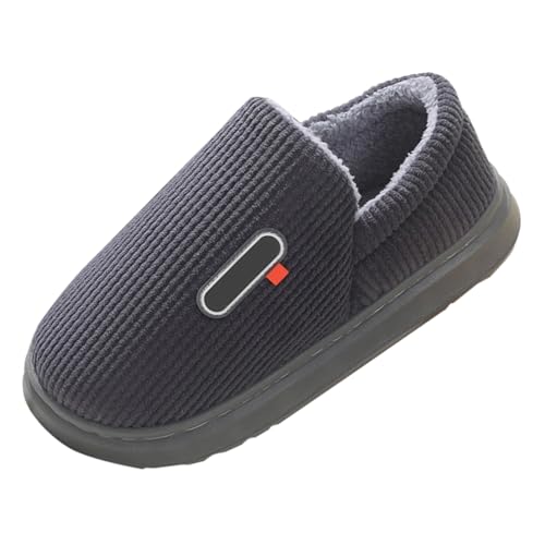 Hausschuhe-Herren Geschlossen Rutschfest Hausschuhe Herren Winter Warm Baumwollschuhe Thermo Filzhausschuhe Warm Gefüttert Plüschhausschuhe Flauschige Kuschelhausschuhe Kuschelig Winterhausschuhe von Generisch