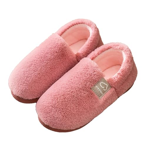 Hausschuhe Herren Geschlossen Rutschfest Pantoffeln Herren Filz Feste Sohle Hausschlappen Mit Lammfell Baumwollschuhe Hinten Offen Kuschelhausschuhe Flauschige Herrenhausschuhe Thermo Winterhausschuhe von Generisch