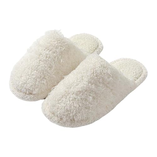 Hausschuhe Herren Plüsch,Hausschuhe Herren Stoff Pantoffeln Weich Bequem Filzpantoffeln Solid Gästehausschuhe Leicht Slippers Flach Hauspantoffeln Warme Schlapfen Leicht Hausschlappen Slip-On von Generisch