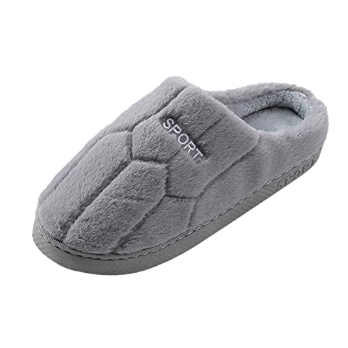 Hausschuhe Herren Warm,Hausschuhe Herren Plüsch Filzpantoffeln Unisex Pantoffeln Fashion Slippers Weich Bequem Hauspantoffeln Winter Schlapfen Solid Gästehausschuhe Leicht Hausschlappen Slip-On von Generisch