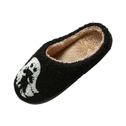 Hausschuhe Herren Winter Damen Nicht Rutsch Plüschhausschuh Winter Warme With Memory Foam Schlapfen Slip-On Gästehausschuhe Herbst/Winter Winter Drinnen Hause von Generisch