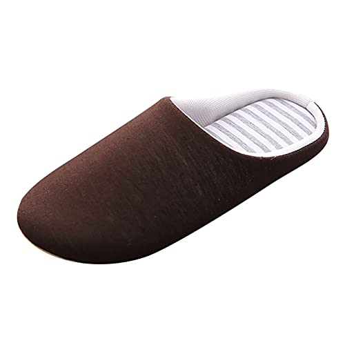 Hausschuhe Herren Winter Warm,Hausschuhe Herren Leder Pantoffeln Weich Bequem Gästehausschuhe Rutschfeste Schlapfen Fashion Hausschlappen Unisex Hauspantoffeln Leicht Schlappen Slip-On Slippers von Generisch