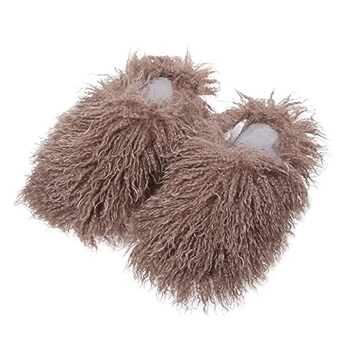 Hausschuhe Herren Winter Warm,Hausschuhe Herren Plüsch Filzpantoffeln Unisex Slippers Fashion Pantoffeln Rutschfeste Gästehausschuhe Solid Winterhausschuhe Weich Bequem Schlapfen Slip-On von Generisch
