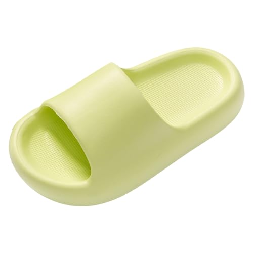 Hausschuhe Katze Hausschuhe mit weichen Sohlen Modische Outdoor-Strandpantoffeln Warme Patschen Damen (Green, 32 Big Kids) von Generisch