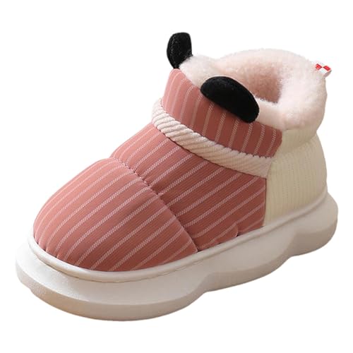 Hausschuhe Kinder Junge Mädchen Pantoffeln Winter Plüsch rutschfest Innenbereich Slippers Atmungsaktive Lauflernschuhe Jungen Mädchen Slippers von Generisch