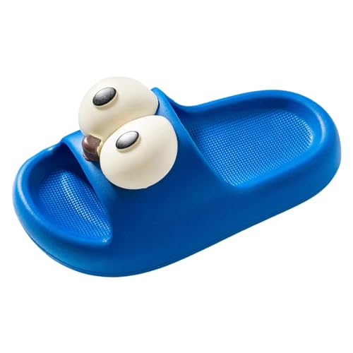 Hausschuhe Kinder Mädchen Kinderschuhe, Bequeme Hausschuhe mit weicher Sohle, modische Cartoon-Strandhausschuhe im Freien (Blue, 32 Big Kids) von Generisch