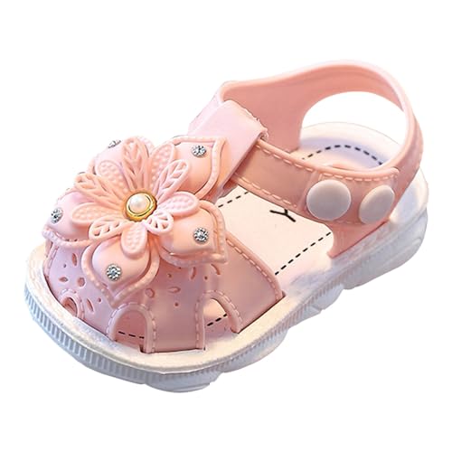 Hausschuhe Kinder Mädchen Kinderschuhe, Bequeme Sandalen mit weicher Sohle, modische Sandalen mit Schleife am Strand am Meer (20 Infant) von Generisch