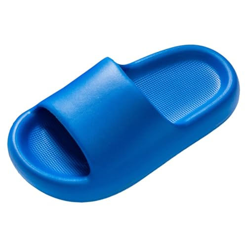 Hausschuhe Kinder Mädchen Kinderschuhe Bequeme Hausschuhe mit weichen Sohlen Modische Outdoor-Strandpantoffeln (Blue, 27 Toddler) von Generisch