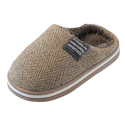 Hausschuhe Kinder Mädchen Weiche Slippers Junge Rutschfest Leicht Pantoffeln Filzpantoffeln Unisex-Hausschuh Hüttenschuhe Warm Hallenschuhe mit Plüsch Kindergarten Barfussschuhe Lauflernschuhe von Generisch